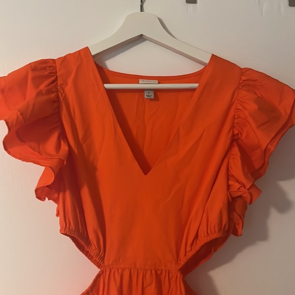 Orange Cut Out Maxi Dress - Picture 2 of 2